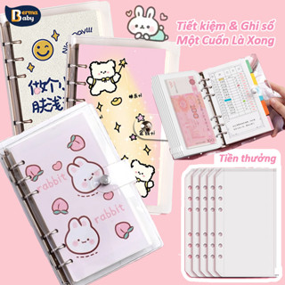 【Berma Baby】Sổ Tiết Kiệm Tiền Siêu Đáng Yêu Cho Bé & Sổ Lỗ Tháo Rời A6，Quản Lý Tài Chính Bé Yêu