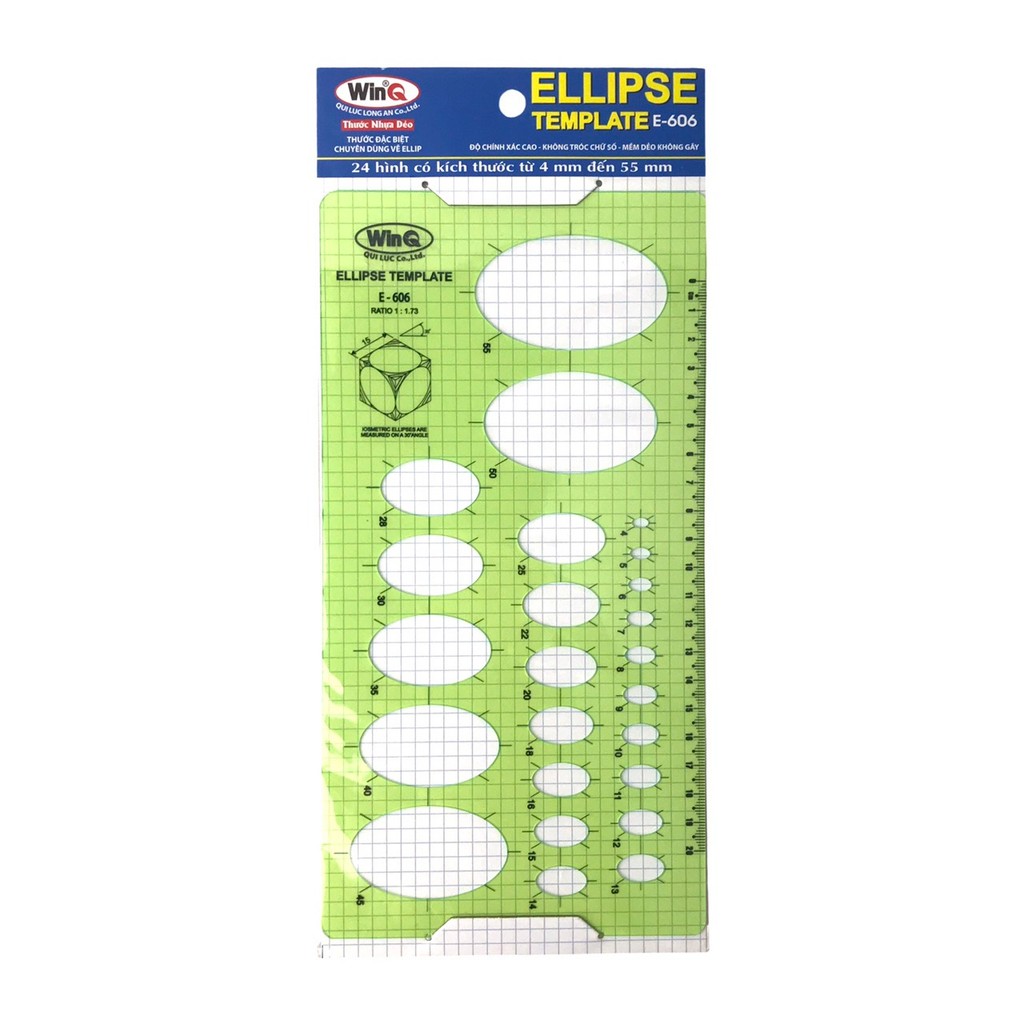 Thước Ellipse Win E-606 (10/50)