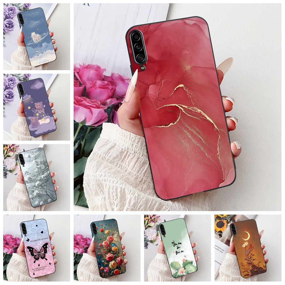 Dành Cho Samsung A90 5G Ốp Lưng SM-A908B Mèo Dễ Thương Thời Trang Hoa Sơn Thoáng Mát Cho Samsung Gal