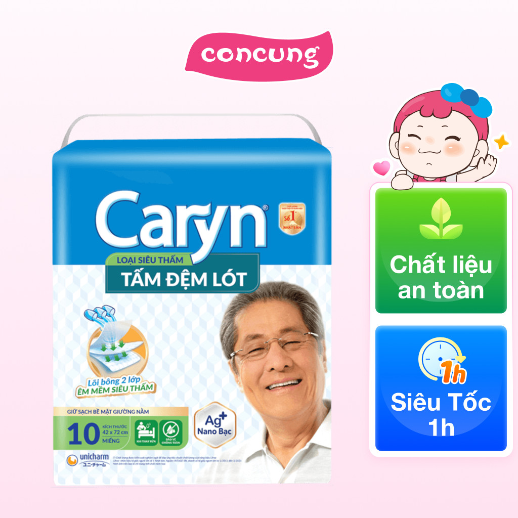 Tấm đệm lót Caryn siêu thấm 10M - concung