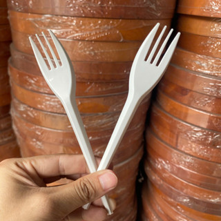 Nĩa nhựa dùng 1 lần - Bịch 100 cái