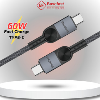 Dây sạc nhanh 60W basefast cáp bện dù cho điện thoại Samsung Oppo Xiaomi máy tính bảng