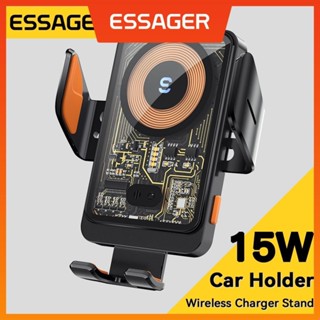 Giá Đỡ Điện Thoại essager 15w Sạc Không Dây Tự Động Mở Và Đóng Cửa Xe Hơi