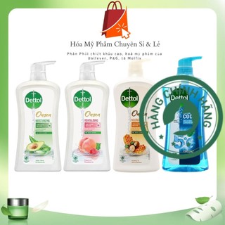 Dettol onzen sữa tắm chai 950g dưỡng ẩm, chăm sóc da, loại bỏ 99% vi khuẩn, nhiều loại