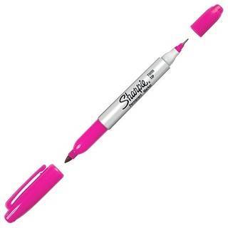 Bút lông dầu sharpie twin tip 1783340 - magenta - flexoffice