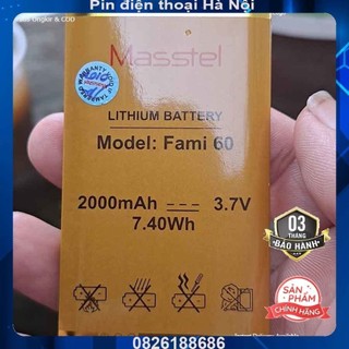 Pin Fami 60 chính hãng Masstel Dung lượng chuẩn : 2000mAh