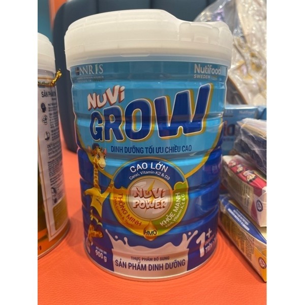 Sữa bột Nuvi Grow 1+ 900g Nutifood