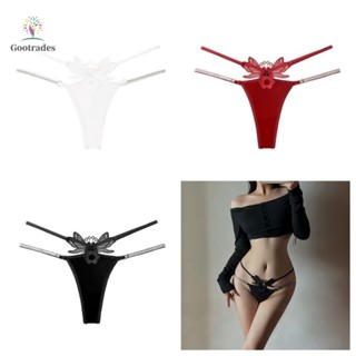 Gootrades Quần Lót Chữ T Thêu Đá Băng Cỡ Lớn Cho Nữ