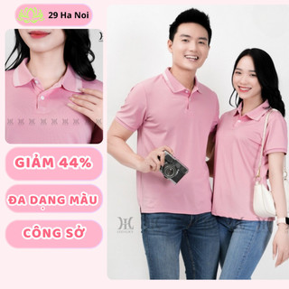 Áo polo Unisex đơn giản thanh lịch phong cách công sở