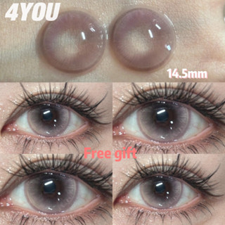 Phân loại 0 ~ -8,00 (COD) Ống kính áp tròng màu Cosplay Đường kính áp tròng màu hồng 14,5MM Màu nâu tiếp xúc Anime Softlens