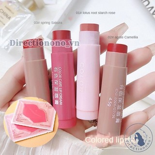 Son dưỡng môi dưỡng ẩm màu Haipink Chống thấm nước Làm mờ môi Họa tiết chống nứt môi Dễ dàng mang theo Mặt nạ môi DIRE