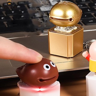 Móc khóa bàn phím cá bằng gỗ FUJIOU, Móc khóa bàn phím cơ cá bằng gỗ phát sáng, Dụng cụ kiểm tra trục đồ chơi giải trí Công đức điện tử + 1 vòng chìa khóa nút đầu ngón tay Trẻ em