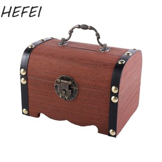 Hộp Kho Báu Retro Vintage Trang Trí Nhà Có Khóa Hộp Đựng Đồng Xu Trang Trí