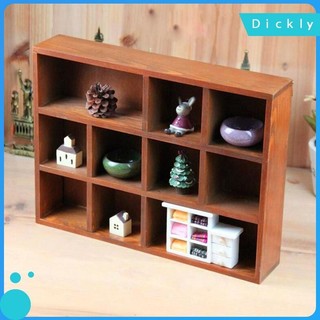 10 Lưới Gỗ Chắc Chắn Treo Tường Hộp Bảo Quản Che Bóng Ngăn Kệ