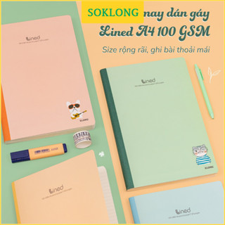 Vở A4 500-300-120 trang vở may dán gáy kẻ ngang Klong, tấp sổ viết bài, ôn tập, giáo án [tổng hợp]