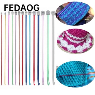FEDAOG   Kim đan len dài nhiều kích thước 2.5mm-11mm nhiều màu sắc tiện dụng