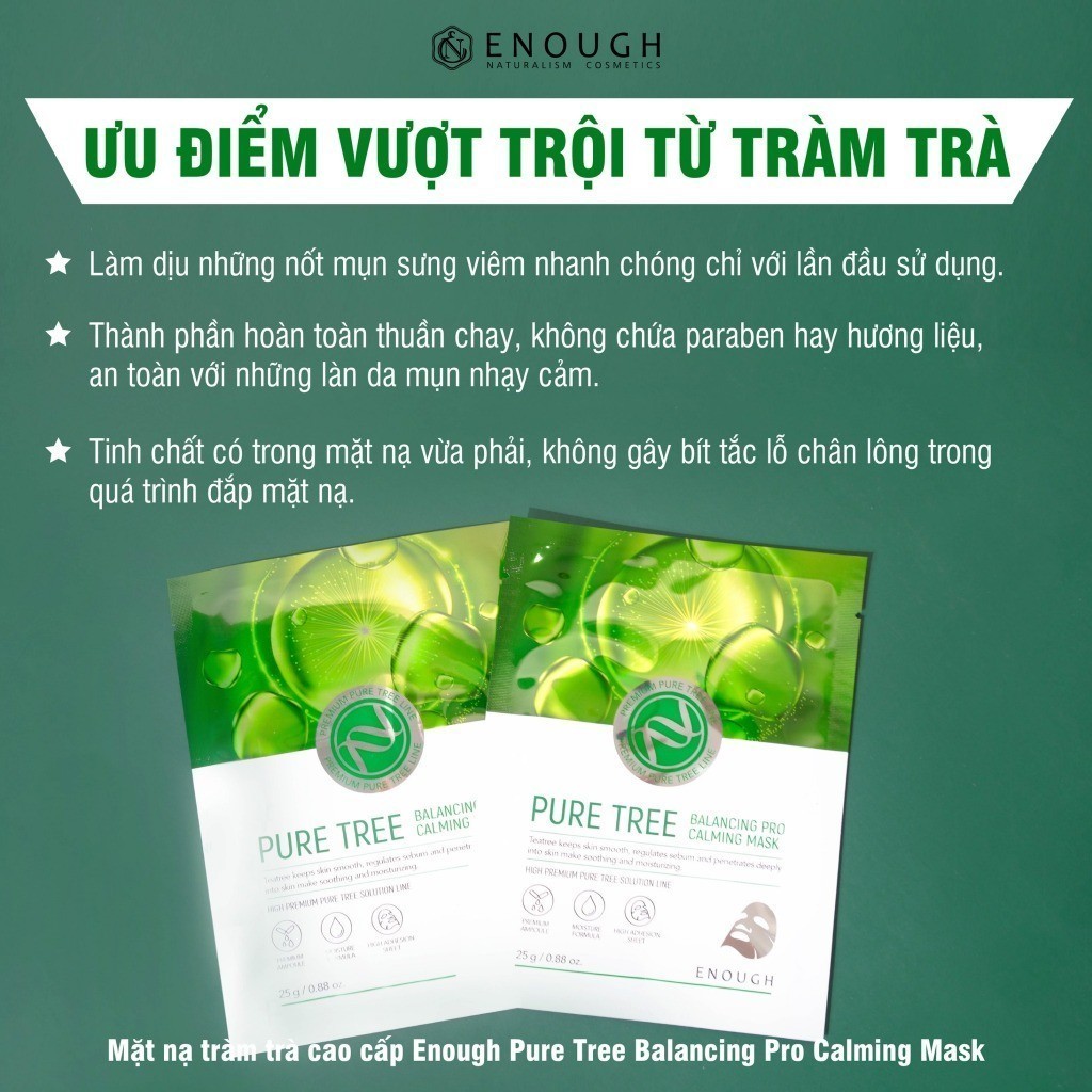 Combo 10 Miếng Mặt Nạ Cao Cấp Enough Premium Mask Hàn Quốc 25g