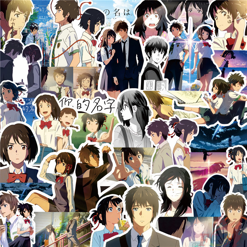 70Pcs/Set ❉ Makoto Shinkai . Your Name Stickers ❉ DIY Fashion Doodle Decals Stickers