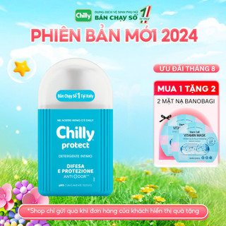 Dung dịch vệ sinh phụ nữ Chilly Protect chiết xuất cỏ xạ hương kháng khuẩn ngăn mùi hiệu quả - chai 200ml