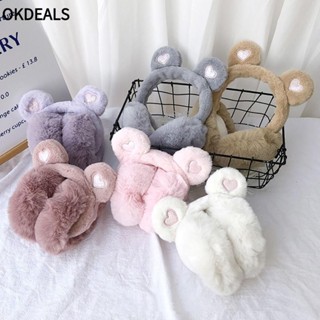 OKDEALS Tai Giữ Ấm Mùa Đông Hình Tai Gấu Bông Dày Dặn Sự Bảo Vệ