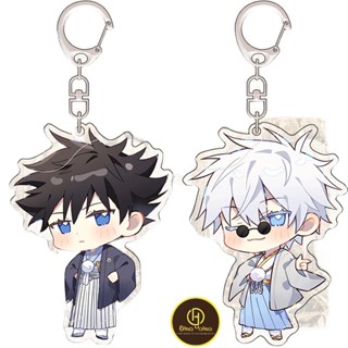 < Kqdsp > Móc Khóa anime jujutsu kaisen gojo satoru fushiguro megumi kawaii_in 2 mặt sắc nét