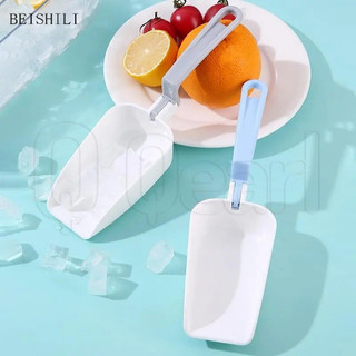 Muỗng Xúc Đá Mini Bằng Nhựa Có Thể Gấp Gọn / Tay Cầm Dài Đa Năng Tiện Dụng