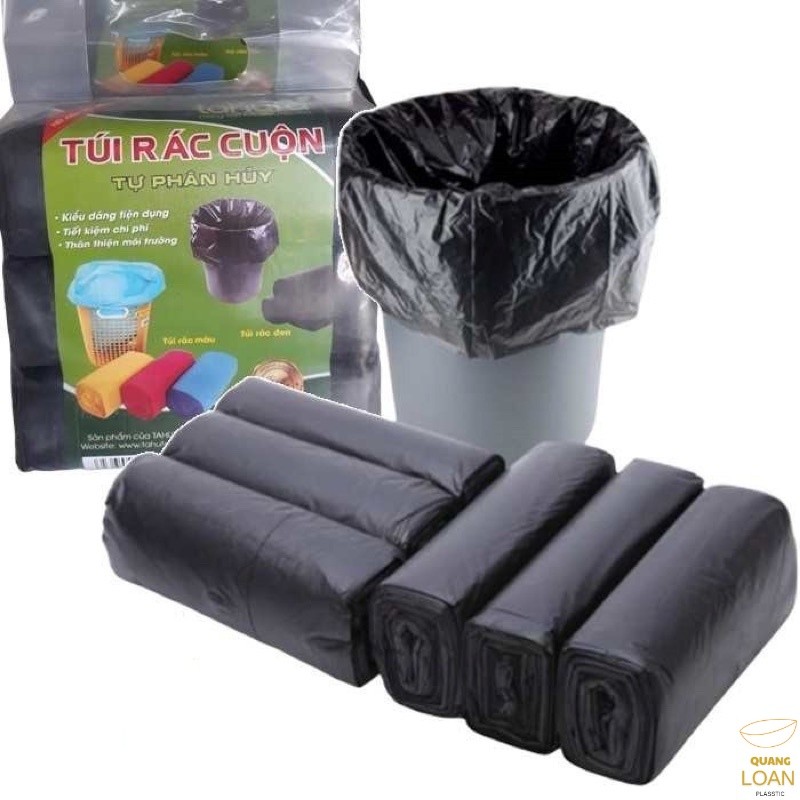 Túi rác cuộn đen tự phân huỷ