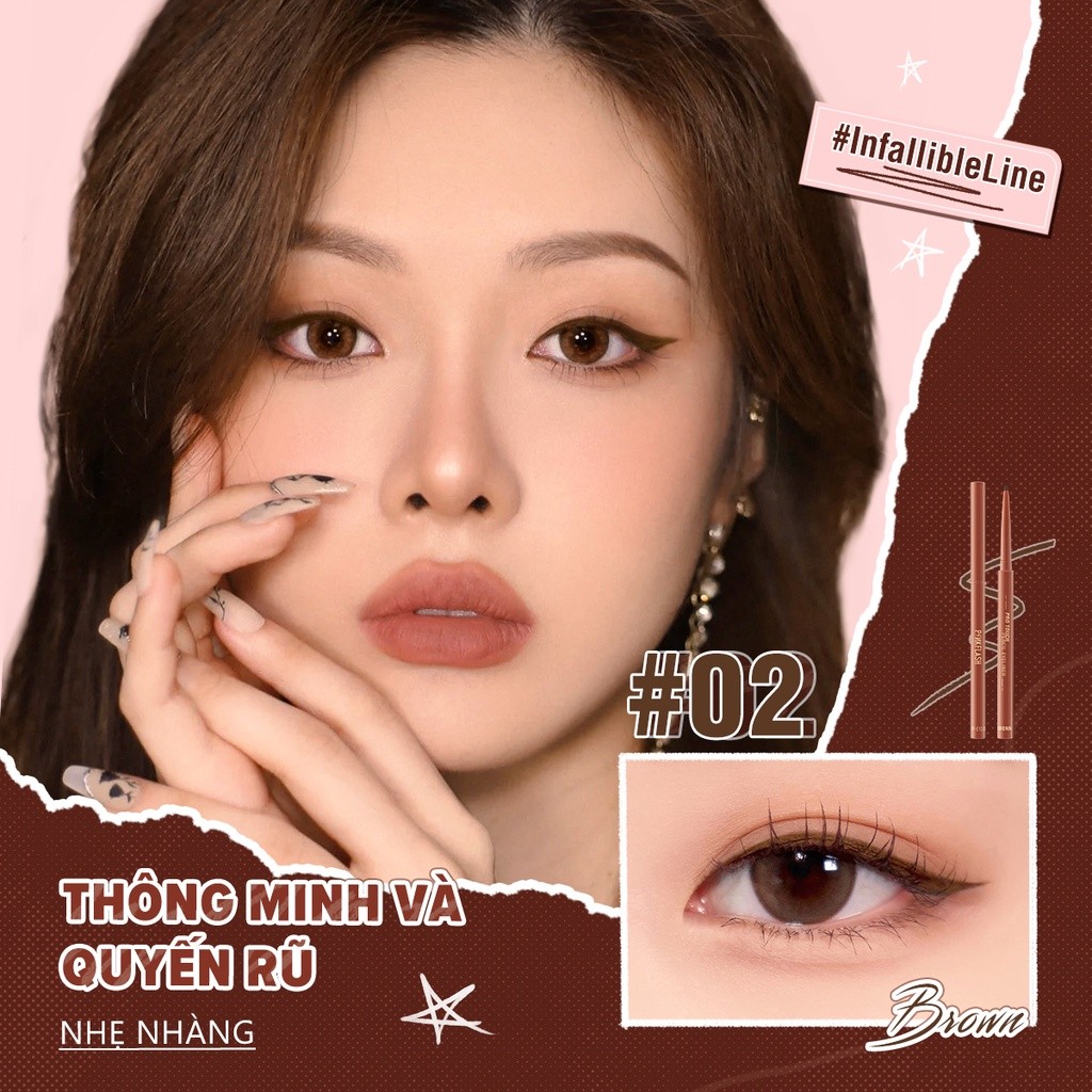 Ảnh 3 của Gel kẻ mắt PINKFLASH chống nhòe, không lem, chống thấm nước lâu trôi 0.1g E13