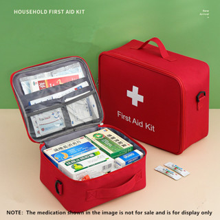 Túi đựng thuốc dung tích lớn Du lịch Túi xách y tế cầm tay nóng Túi lưu trữ thuốc gia đình Bộ túi sơ cứu khẩn cấp ngoài trời