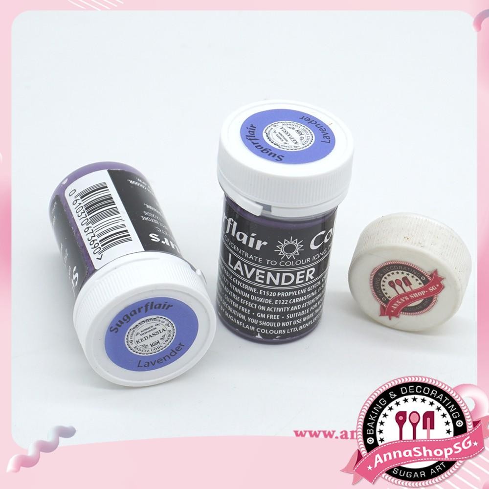 MÀU THỰC PHẨM DẠNG PASTE SUGARFLAIR - LAVENDER 25g