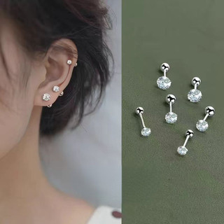 1 bông tai hình học hợp kim pha lê thông thường dành cho nữ