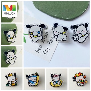 Mmluck Pochacco Kẹp Giấy, Kẹp Niêm Phong Kẹp Hoạt Hình Ghi Nhớ, Trường Học Văn Phòng Phẩm PaperClip Pochacco Trong Suốt Kawaii PP Clip Sổ Lưu Niệm