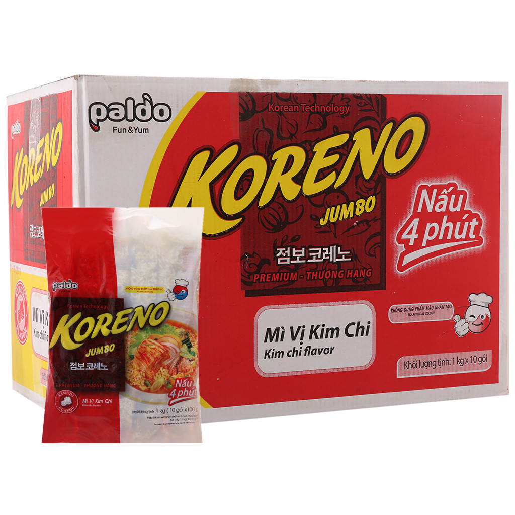 Mì KORENO vị KIM CHI túi 10gói