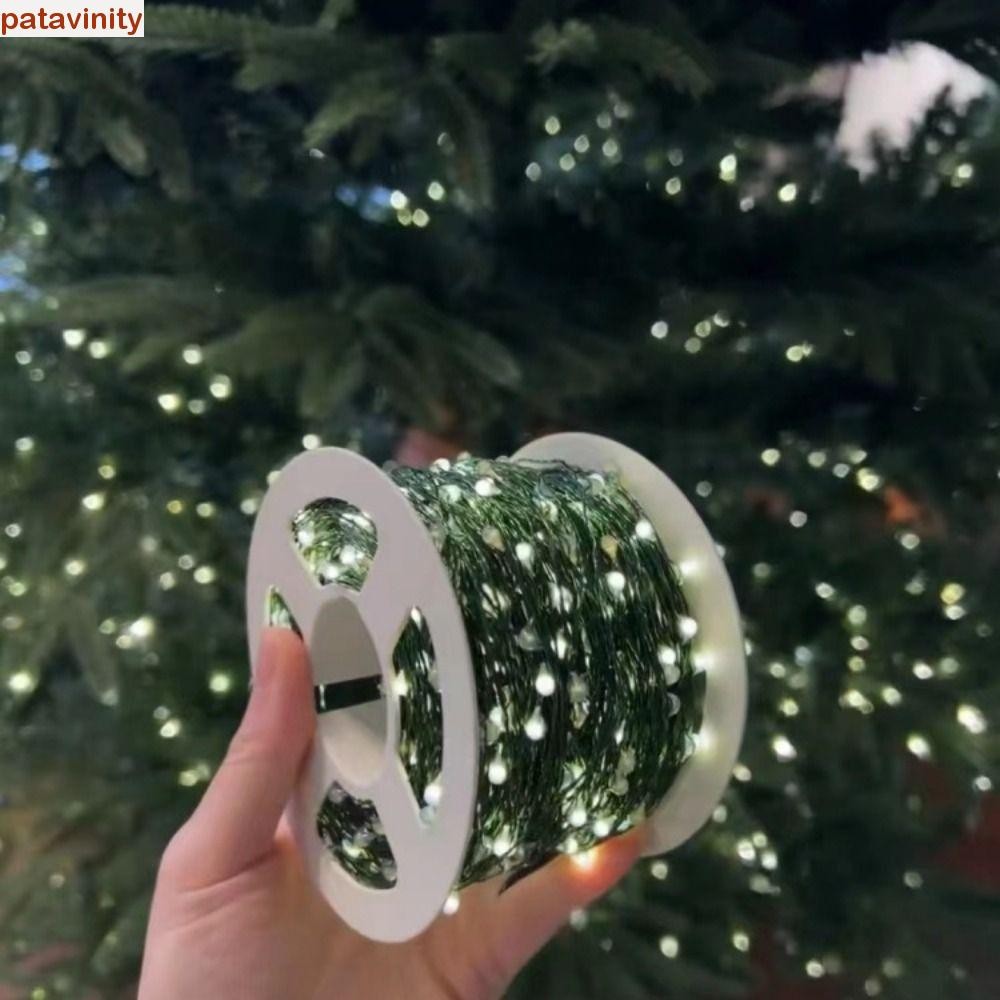 Đèn Giáng Sinh PATAVINITY, Đèn Cây Giáng Sinh Nhiều Màu Chống Nước, Vòng Hoa Đường Phố 50 / 100 LED Điều Khiển Từ Xa Dây Đồng Xanh Đèn LED Trang Trí Tiệc