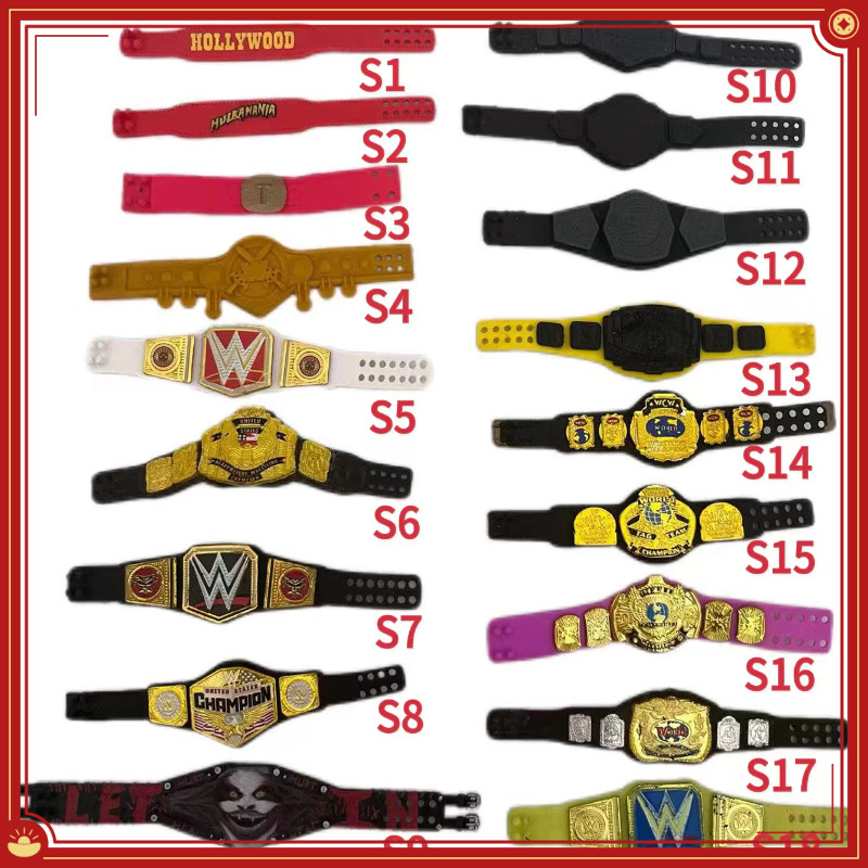 Wwe Wrestler hình đai vô địch 6-7 inch Mô hình búp bê Phụ kiện đai vàng