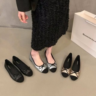 Giày nữ đế bằng giày đơn xỏ chân thời trang mũi tròn cỡ 35-40
