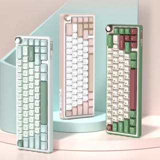 Bàn phím cơ không dây RK R65 Ba chế độ Hiệu ứng Rgb Người chơi văn phòng Full Key Hot-swappable 65% Bố cục Bàn phím chơi game