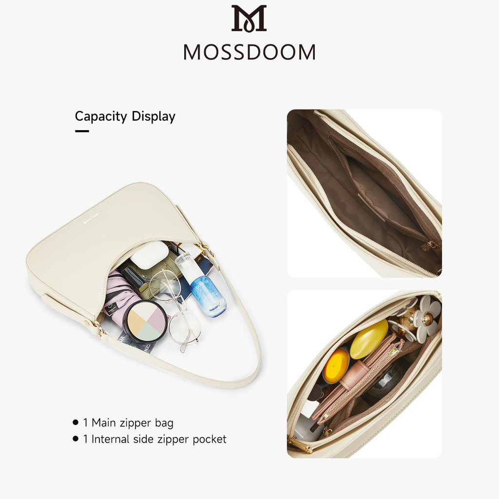 MOSSDOOM Darby Bag Túi xách nữ thiết kế đơn giản dễ phối đồ thời trang | BigBuy360 - bigbuy360.vn