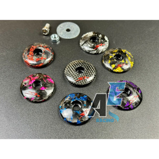 Ốc nắp chụp che chân kính xe Sh CACBON V1 các đời,che gương chiếu hậu phủ cacbon chữ SH màu đỏ