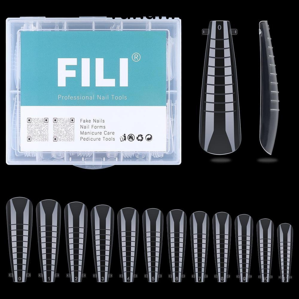 Yunafin Dual Nail Forms Cho Nail Art Salon Và Home Diy Poly Extension Gel Nail Forms Full Cover Long