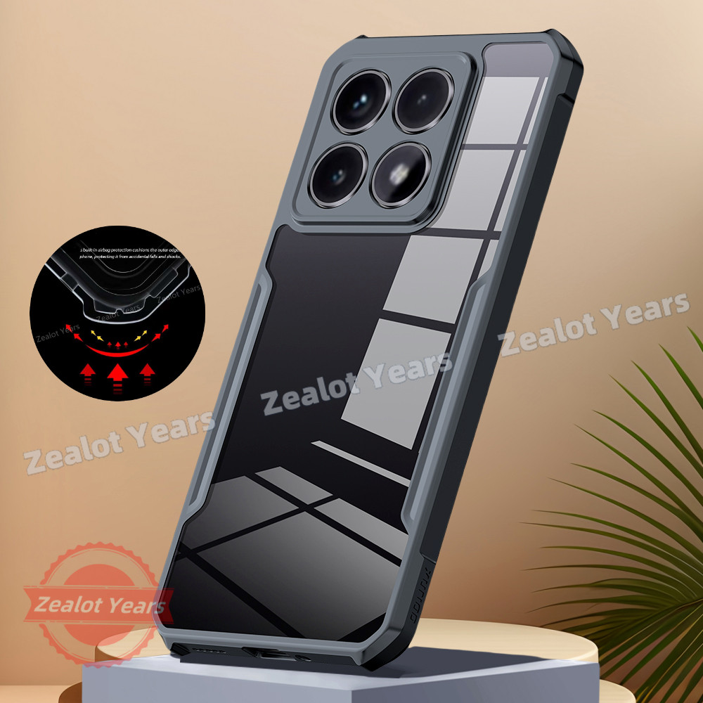 Ốp Lưng Cho Xiaomi 14T Pro 5G Mi 14T 5G 14TPro Vỏ Chống Sốc Vỏ Ống Kính Máy Ảnh Bảo Vệ Toàn Diện Mặt Sau TPU & PC Vỏ Điện Thoại Trong Suốt