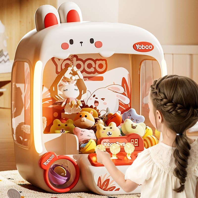 2024 Phong Cách Mới Trẻ Em Móng Vuốt Máy Kẹp Búp Bê Gia Đình Nhỏ Gashapon Máy Kích Thước Lớn Đồ Chơi Bé Gái Quà Tặng Sinh Nhật