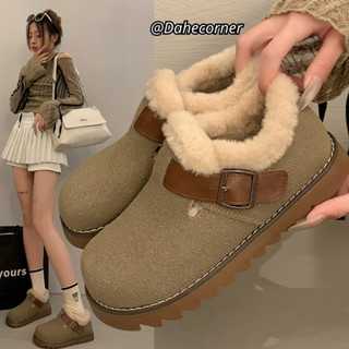  Giày Boot Nữ Đi Tuyết Lót Lông Thú Siêu Mềm Chống Lạnh Giày Cotton Dày Dặn 2 Lớp Hàng Chuẩn QC DL3 Dahe Corner 