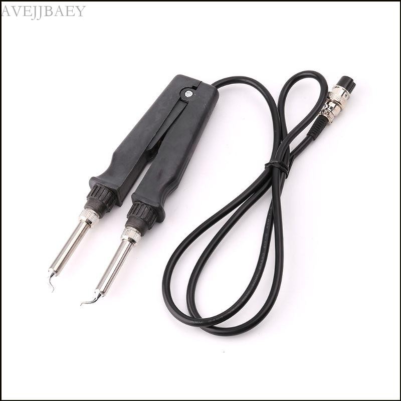 902 ESD SMD Double Soldering Iron Tweezer Handle Clip Heating Plier Soldering