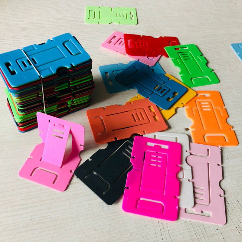 Card type mobile phone holder business card mobile phone holder foldable