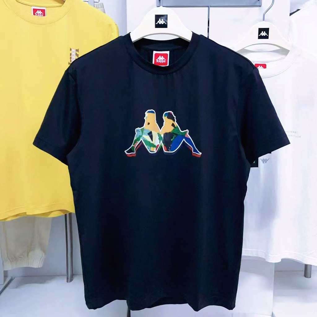 KAPPA Áo thun ngắn tay cổ tròn in hình Cotton cao cấp 100%