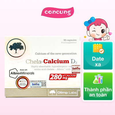 Thực phẩm bảo vệ sức khỏe Chela calcium D3 - concung
