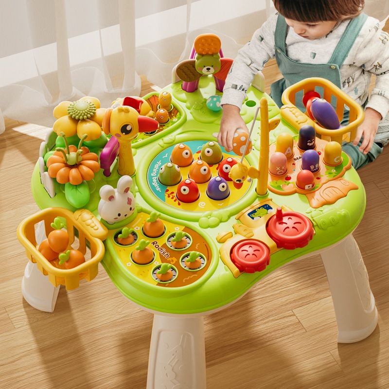 Bàn chơi đồ chơi trẻ em, phù hợp với bé trai và bé gái từ 0 ~ 4 tuổi, đồ chơi giáo dục sớm, trẻ em t