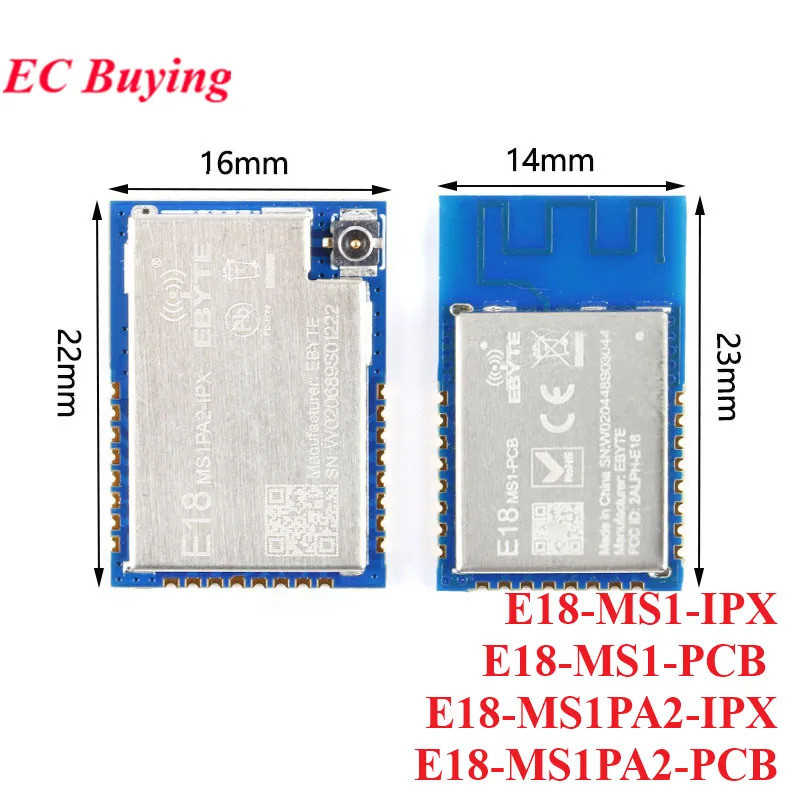 EC buying CC2530 Zigbee 2.4GHz Bộ thu phát không dây Wifi Mô-đun E18-MS1PA2-PCB E18-MS1PA2-IPX EBYTE