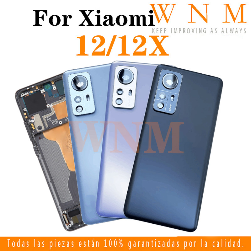 Dành Cho Xiaomi 12 / 12X / 12S LCD Khung Trước Viền Lưng Pin + Khung Giữa + Bộ Phận Khung Camera Phía Sau Vỏ Trung Tâm Vỏ Khung Xe + Nút